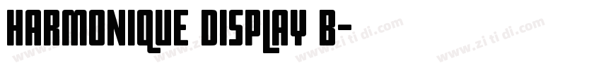 Harmonique Display B字体转换
